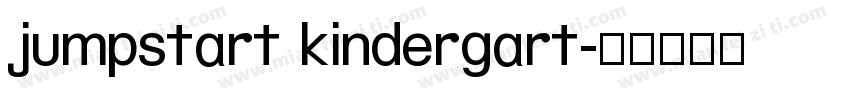 jumpstart kindergart字体转换